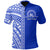 Tupou College Polo Shirt Half Version White Unisex Blue - Polynesian Pride