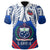 Samoa Rugby Polo Shirt Tribal Pattern Unisex Blue - Polynesian Pride