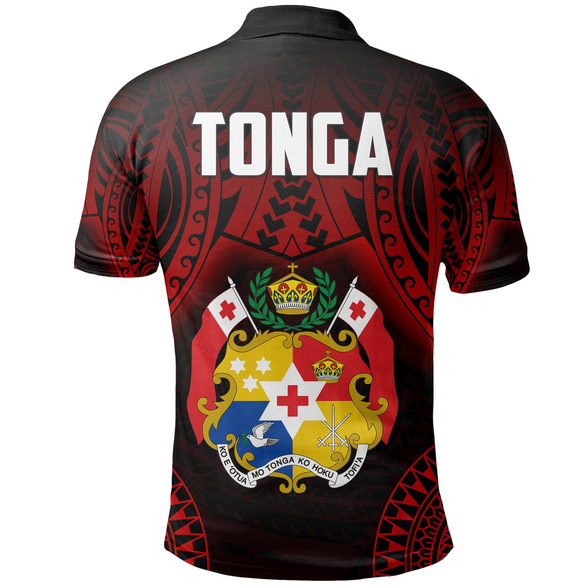 Tonga Rugby Polo Shirt Mate Maa Tonga Tribal Pattern - Polynesian Pride