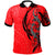 Polo Shirt Polynesian Lizard Tattoo Red Color Unisex Red - Polynesian Pride