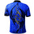 Polo Shirt Polynesian Lizard Tattoo Blue Color - Polynesian Pride