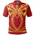 Hawaii Kanaka Polynesian Football Jersey Polo Shirt Red and Yellow Bernice AH - Polynesian Pride