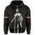 Polynesian Queen Liliuokalani Flag of Hawaii Zip Hoodie Gold - Polynesian Pride