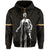 Polynesian Queen Liliuokalani Flag of Hawaii Zip Hoodie Gold - Polynesian Pride