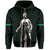 Polynesian Queen Liliuokalani Flag of Hawaii Zip Hoodie Green - Polynesian Pride