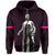 Polynesian Queen Liliuokalani Flag of Hawaii Zip Hoodie Pink - Polynesian Pride