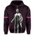 Polynesian Queen Liliuokalani Flag of Hawaii Zip Hoodie Pink - Polynesian Pride