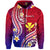 Hawaii Hoodie Polynesian Line Style LT9 Zip Hoodie Gradient - Polynesian Pride