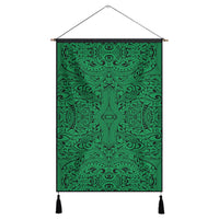 Polynesian Culture Green Hanging Poster - AH Hanging Poster 43 x 65 cm Cotton And Linen - Polynesian Pride
