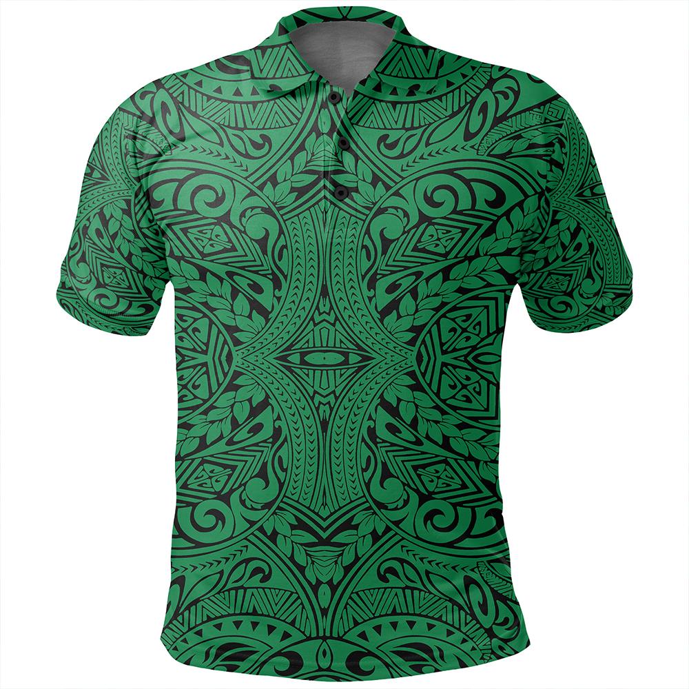 Unisex Polynesian Culture Green Polo Shirt - Polynesian Pride