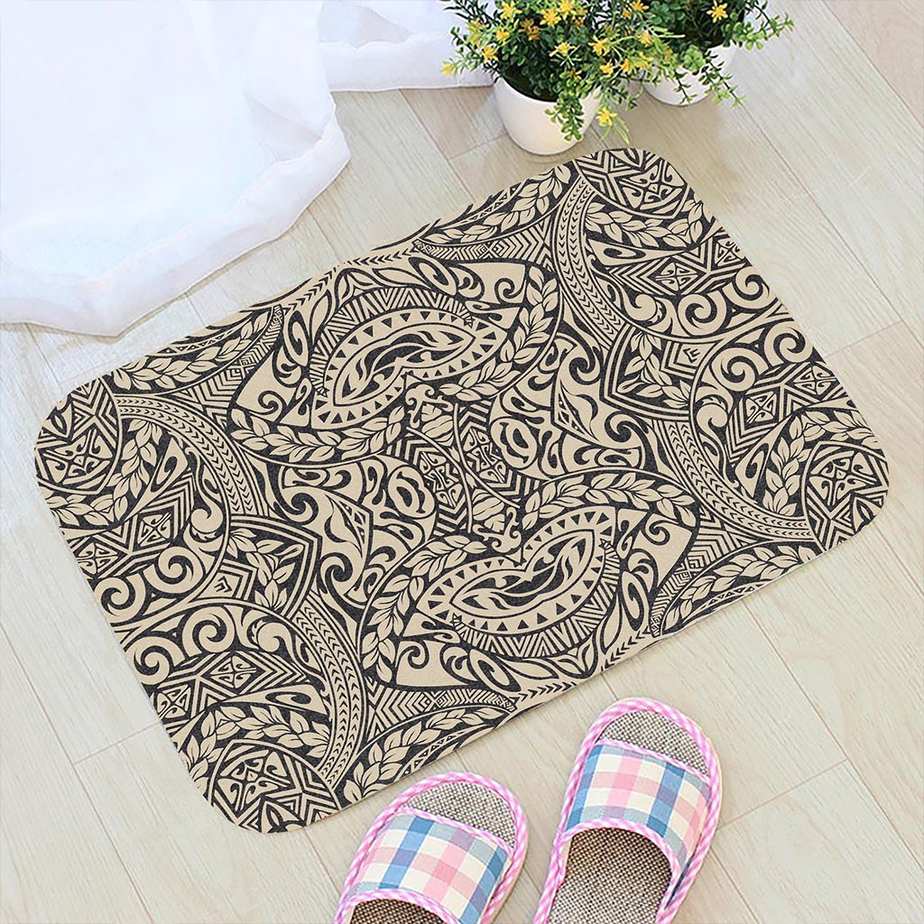 Polynesian Culture Old Hawaii Door Mat Door Mat Black - Polynesian Pride