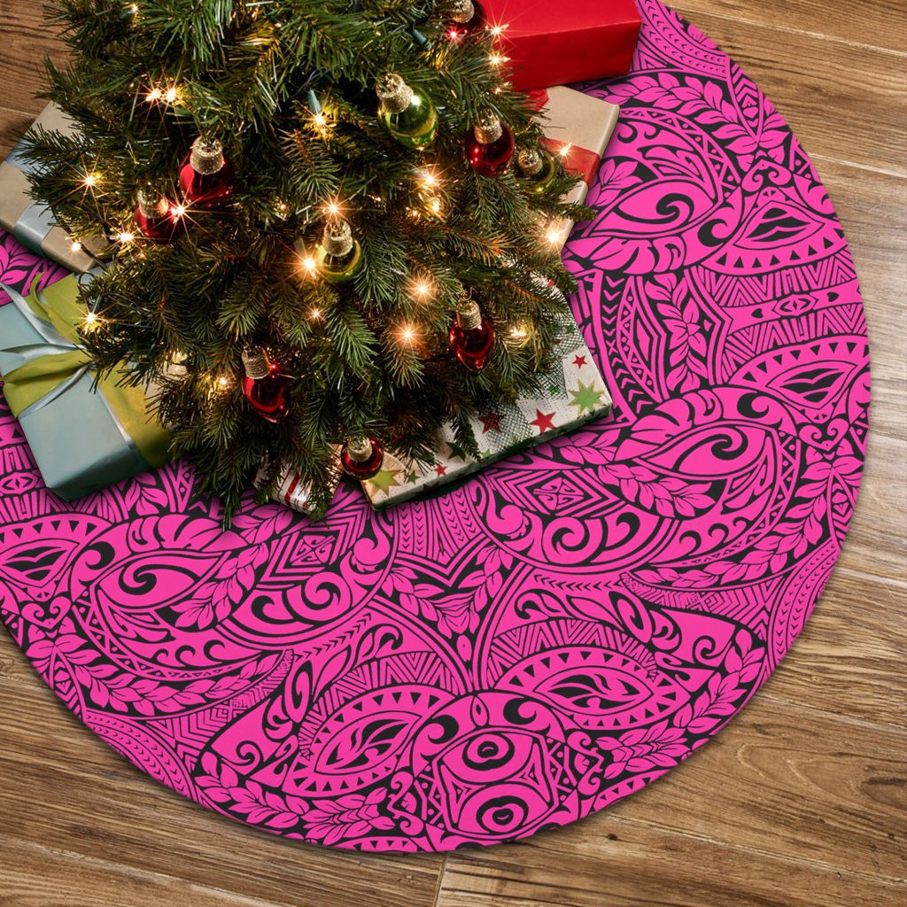 Polynesian Culture Pink Tree Skirt 85x85 cm Pink Tree Skirt - Polynesian Pride