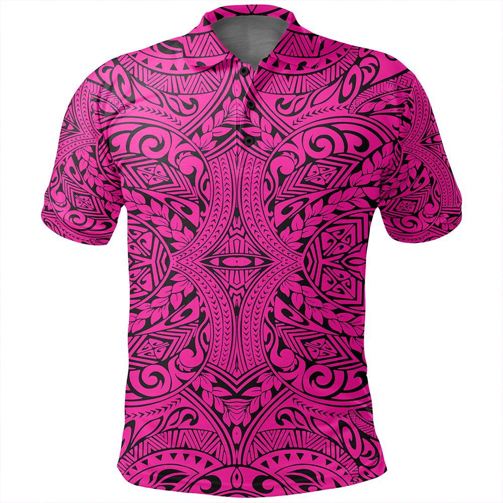 Unisex Polynesian Culture Pink Polo Shirt - Polynesian Pride