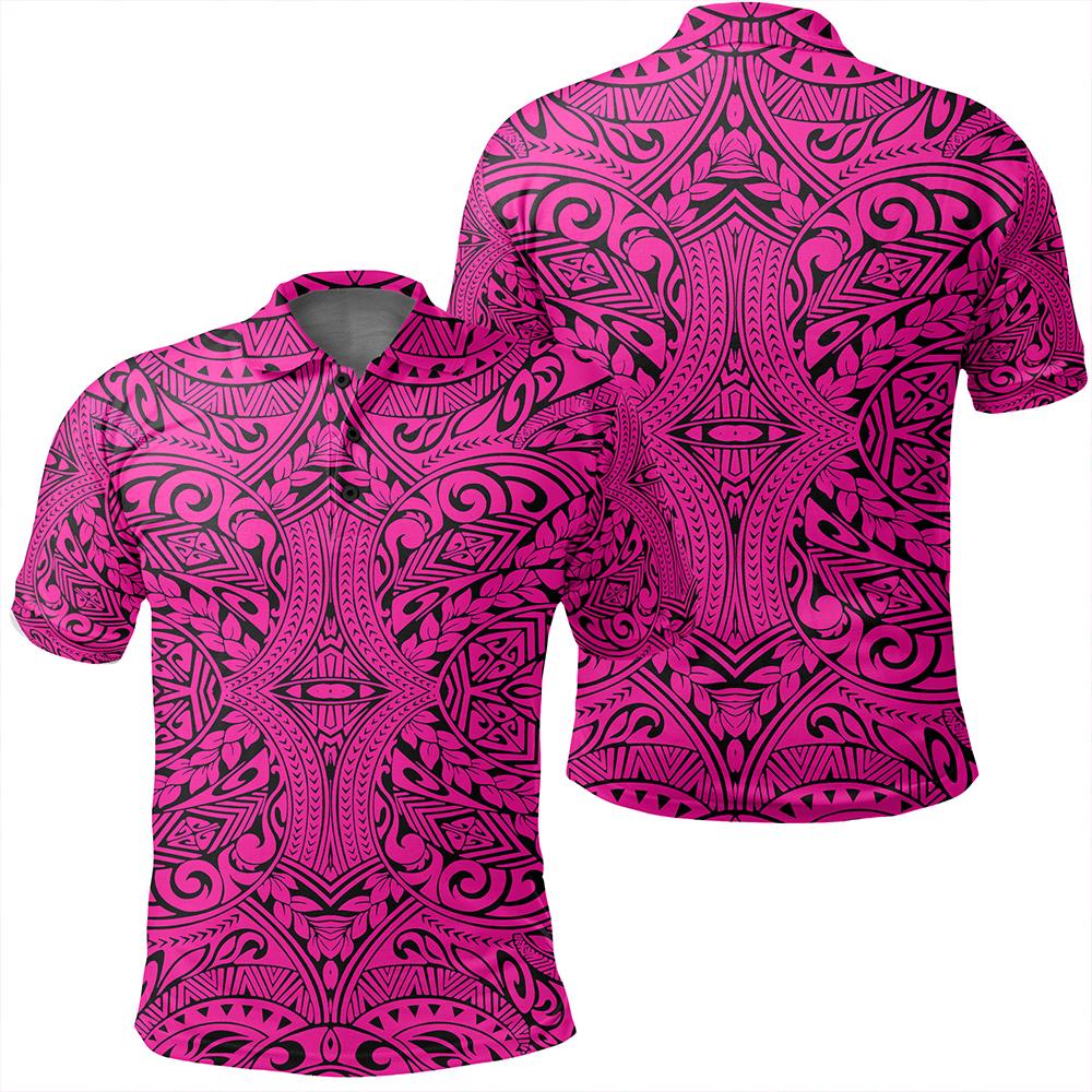 Unisex Polynesian Culture Pink Polo Shirt Unisex Art - Polynesian Pride