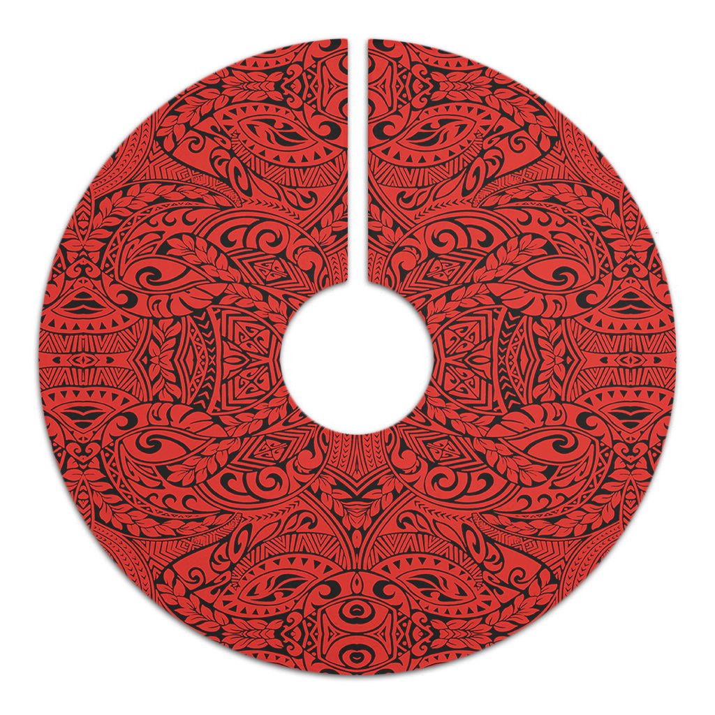 Polynesian Culture Red Tree Skirt - Polynesian Pride