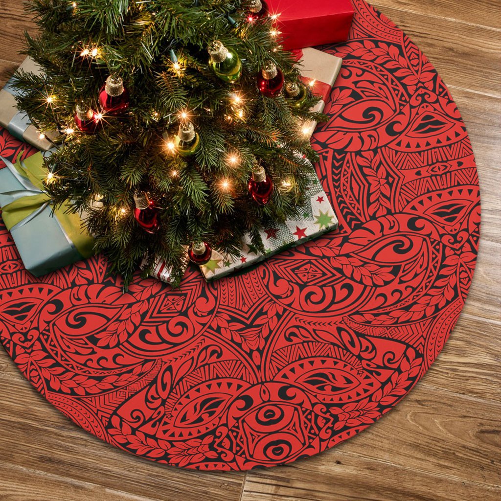 Polynesian Culture Red Tree Skirt 85x85 cm Red Tree Skirt - Polynesian Pride