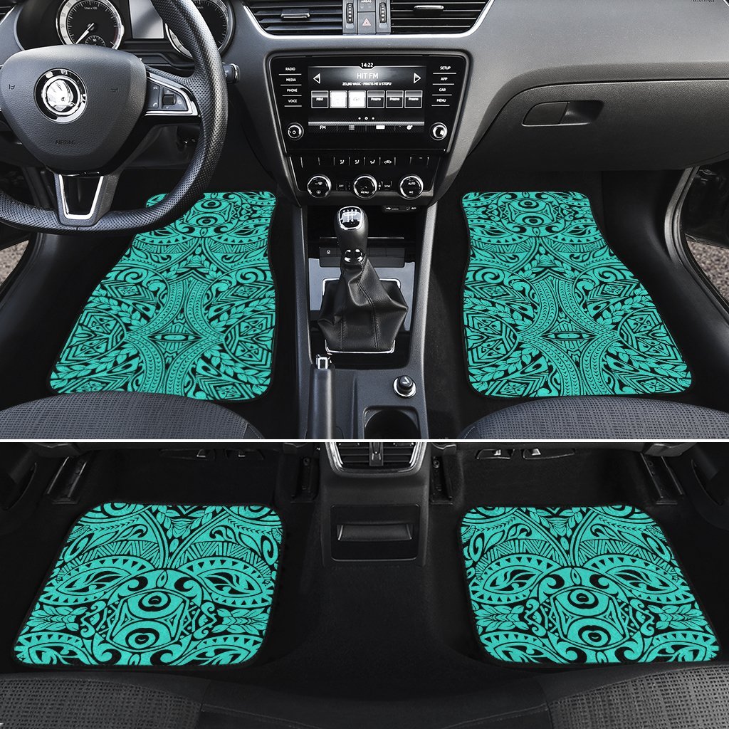 Polynesian Culture Hawaii Car Floor Mats Turquoise One Size - Polynesian Pride