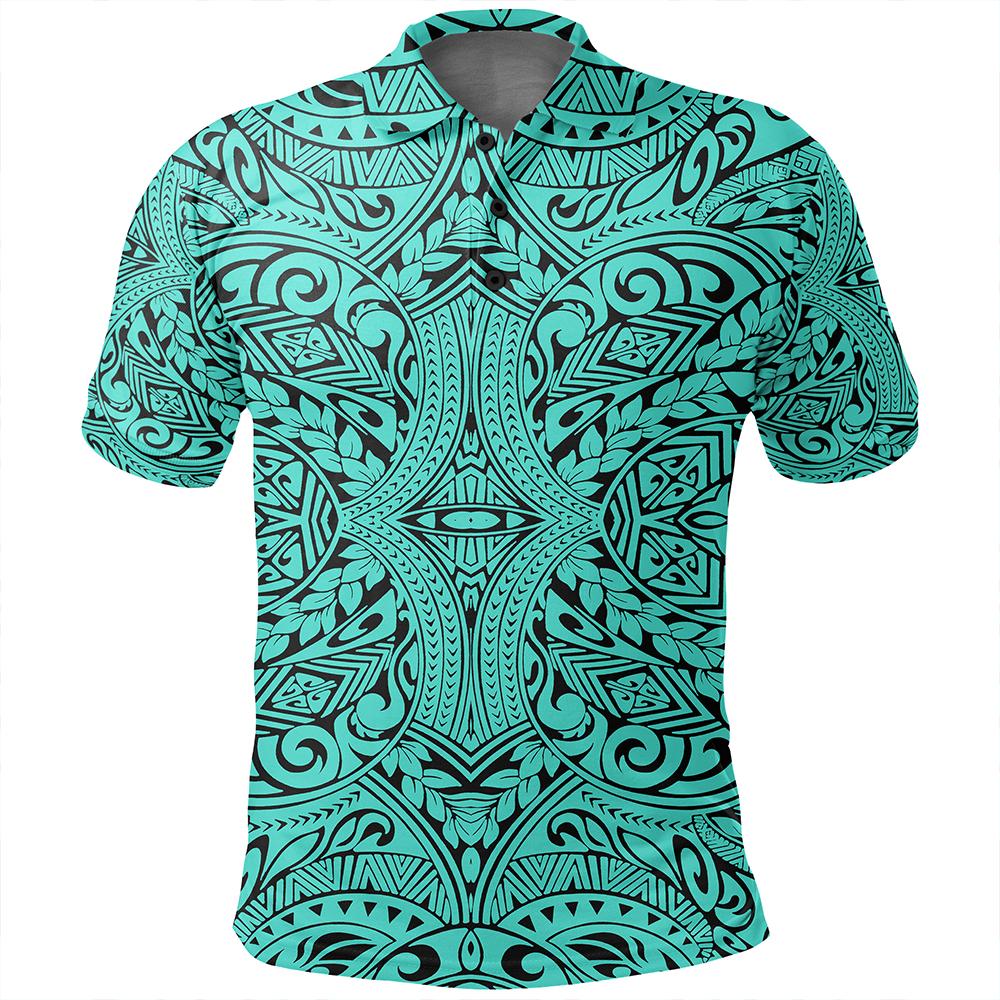 Unisex Polynesian Culture Turquoise Polo Shirt - Polynesian Pride
