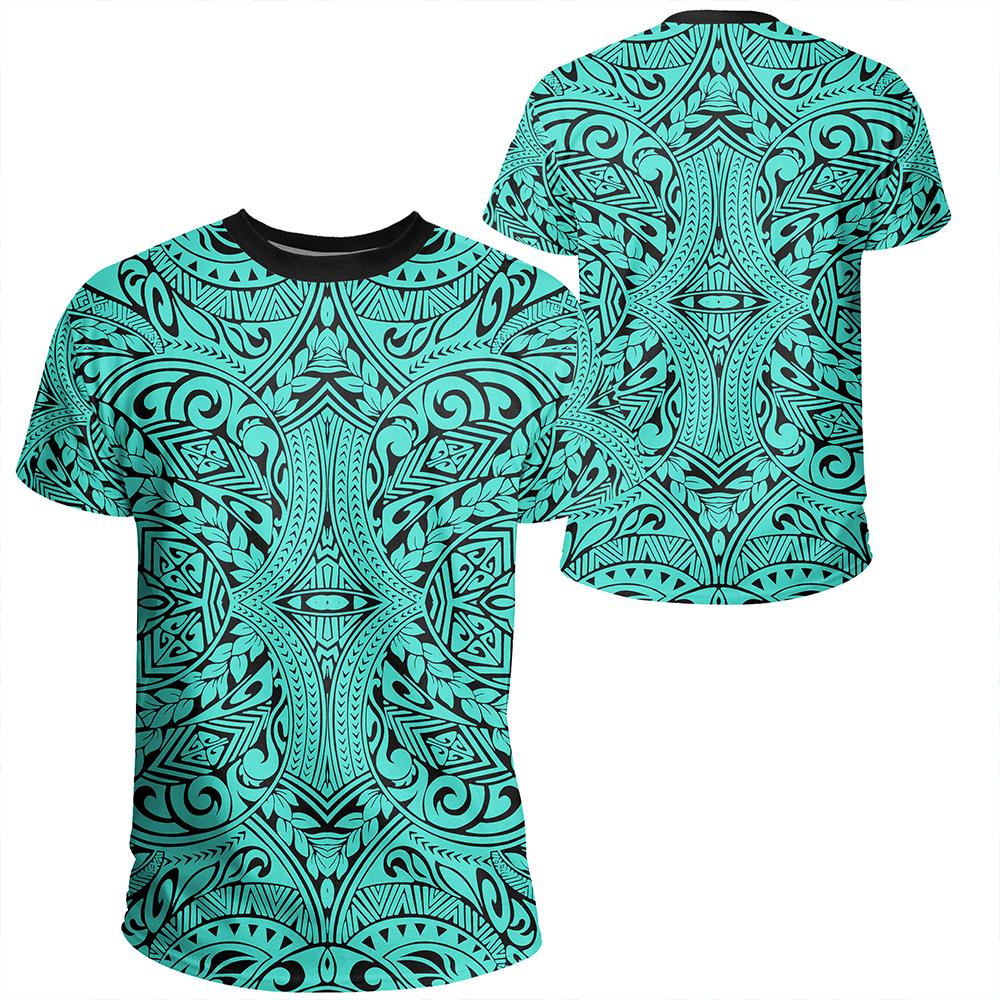 Polynesian Culture Turquoise T Shirt Unisex Polyester - Polynesian Pride