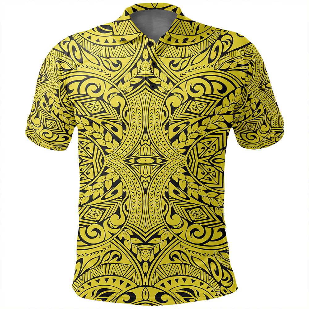 Unisex Polynesian Culture Yellow Polo Shirt - Polynesian Pride