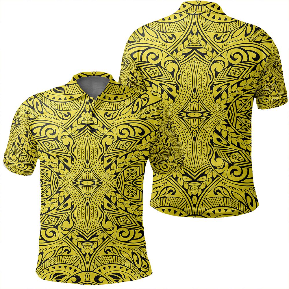 Unisex Polynesian Culture Yellow Polo Shirt Unisex Art - Polynesian Pride