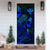 Polynesian Hawaii Door Cover Turtle Hibiscus Blue - Polynesian Pride