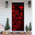 Polynesian Hawaii Door Cover Turtle Hibiscus Red - Polynesian Pride