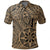 Unisex Polynesian Hawaiian Style Tribal Tattoo Gold Polo Shirt - Polynesian Pride