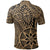 Unisex Polynesian Hawaiian Style Tribal Tattoo Gold Polo Shirt - Polynesian Pride