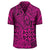 Polynesian Hawaiian Style Tribal Tattoo Pink Hawaiian Shirt - Polynesian Pride