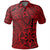 Unisex Polynesian Hawaiian Style Tribal Tattoo Red Polo Shirt - Polynesian Pride