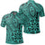 Unisex Polynesian Hawaiian Style Tribal Tattoo Turquoise Polo Shirt Unisex Art - Polynesian Pride