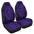 Polynesian Hawaiian Style Tribal Tattoo Violet Car Seat Cover Universal Fit Purple - Polynesian Pride