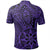 Unisex Polynesian Hawaiian Style Tribal Tattoo Violet Polo Shirt - Polynesian Pride