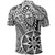 Unisex Polynesian Hawaiian Style Tribal Tattoo White Polo Shirt - Polynesian Pride