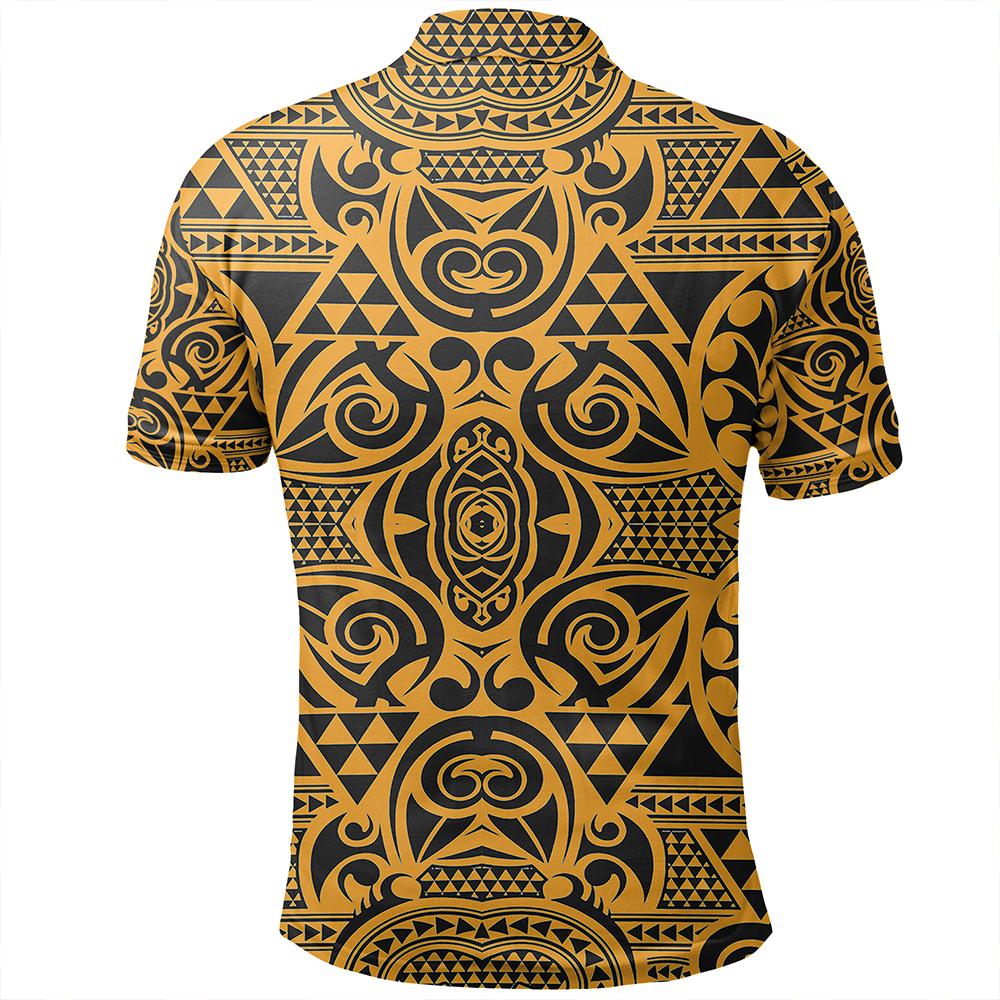 Unisex Polynesian Kakau Turtle Old Polo Shirt - Polynesian Pride