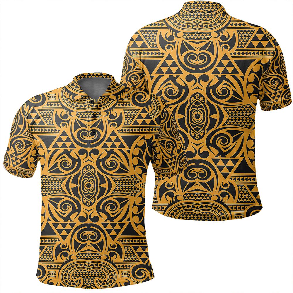 Unisex Polynesian Kakau Turtle Old Polo Shirt Unisex Art - Polynesian Pride