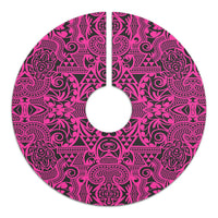 Polynesian Kakau Turtle Pink Tree Skirt - Polynesian Pride