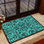 Polynesian Kakau Turtle Turquoise Hawaii Door Mat - Polynesian Pride