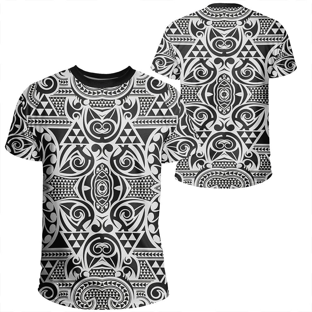 Polynesian Kakau Turtle T Shirt Unisex Polyester - Polynesian Pride