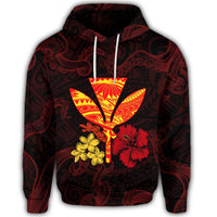 Polynesian Kanaka Maoli Flower Hoodie - Polynesian Pride
