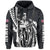 Polynesian King Culture Blue White Hoodie Mega Style - Polynesian Pride