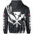 Polynesian King Culture Blue White Hoodie (Zip up) Mega Style - Polynesian Pride