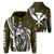 Polynesian King Culture Yellow Hoodie (Zip up) Mega Style Unisex Black - Polynesian Pride