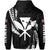 Polynesian King Kakau Turtle Gray Hoodie (Zip up) Mega Style - Polynesian Pride