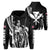Polynesian King Kakau Turtle Gray Hoodie Mega Style Unisex Black - Polynesian Pride