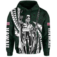 Polynesian King Kakau Turtle Green Hoodie Mega Style - Polynesian Pride