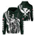 Polynesian King Kakau Turtle Green Hoodie Mega Style Unisex Black - Polynesian Pride