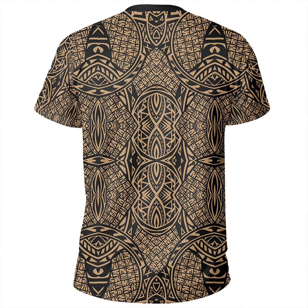 Polynesian Lauhala Mix Gold T Shirt - Polynesian Pride