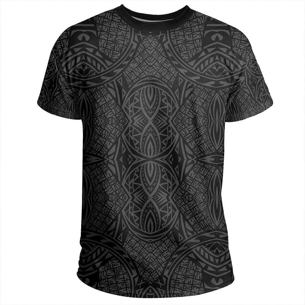 Polynesian Lauhala Mix Gray T Shirt - Polynesian Pride